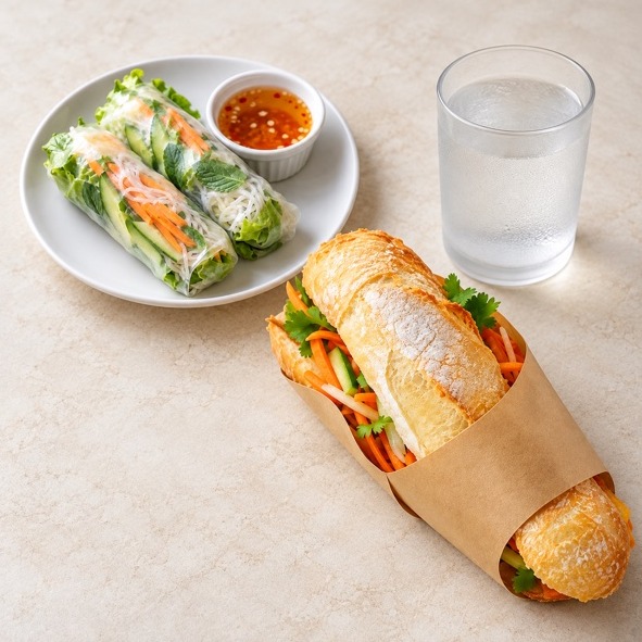 BANH MI WITH STARTER OR DESSERT + DRINK