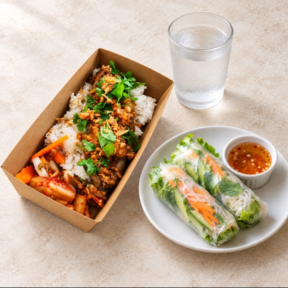 BOWL MAÏ WITH STARTER OR DESSERT + DRINK